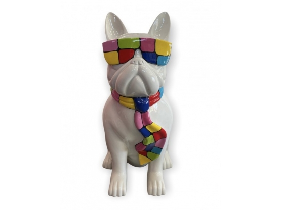 STATUA BULLDOG FRANCESE IN RESINA 120 CM SMARTIES