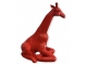 STATUA STATUA GIRAFFA RESINA HT 80 CM ROSSO