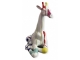 STATUA GIRAFFA IN RESINA ALTA 80 CM BIANCA MULTICOLORE