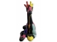 STATUA GIRAFFA IN RESINA ALTA 80 CM NERA MULTICOLOR
