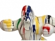 STATUA GORILLA IN RESINA 110 CM - BIANCO MULTICOLORE