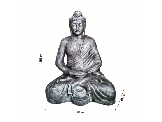 BUDDHA SEDUTO IN RESINA H 155CM