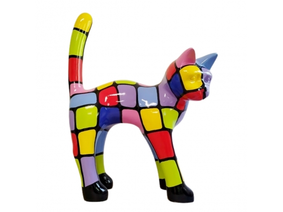 CHAT XXL IN RESINA H 150CM
