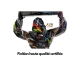 STATUA GORILLA ORIGAMI IN RESINA SPLASH NERA CON BIDONE 95 CM