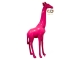 STATUA GIRAFFA ROSA IN RESINA 210 CM