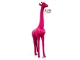 STATUA GIRAFFA ROSA IN RESINA 210 CM