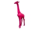 STATUA GIRAFFA ROSA IN RESINA 210 CM