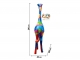 STATUA GIRAFFA MULTICOLOR IN RESINA 210 CM