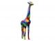 STATUA GIRAFFA MULTICOLOR IN RESINA 210 CM