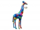 STATUA GIRAFFA MULTICOLOR IN RESINA 210 CM
