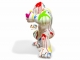 STATUA GORILLA IN RESINA 110 CM - BIANCO MULTICOLORE
