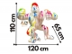 STATUA GORILLA IN RESINA 110 CM - BIANCO MULTICOLORE