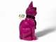 GATTO IN RESINA OCCHIALI E CRAVATTA ROSA / NERA 60 CM