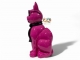 GATTO IN RESINA OCCHIALI E CRAVATTA ROSA / NERA 60 CM