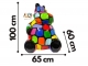 STATUA DI IPPOTAMO IN RESINA ALTA 100 CM SMARTIES