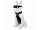 STATUA CAGNOLINO BULLDOG FRANCESE IN RESINA NERA TRASH 190 CM