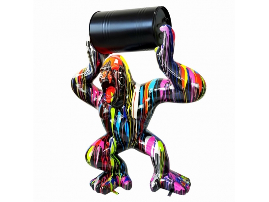 GORILLA XXL IN RESINA CON BARILE 240 CM