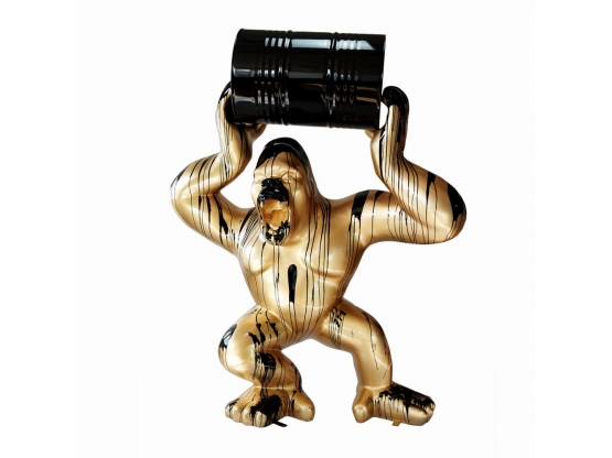 GORILLA XXL IN RESINA CON BARILE 240 CM