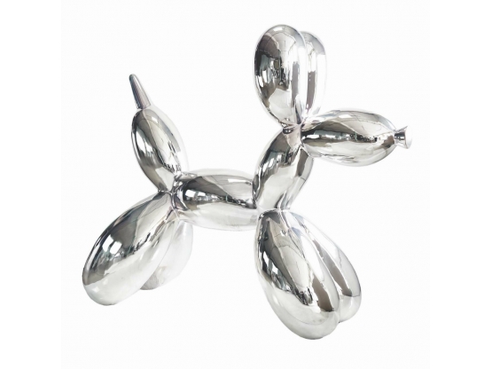 Scultura Cane Pallone XXL in Resina - 180 CM