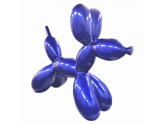 Scultura Cane Pallone XXL in Resina - 180 CM