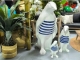 STATUA PINGUINO IN RESINA MARINARO BLU 120 CM